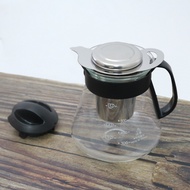 台玻耐熱玻璃咖啡壺-600mlX1＋304不鏽鋼沖泡茶濾網組X1