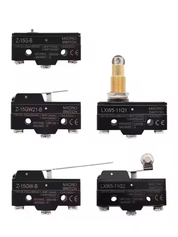 LXW5-11N1 LXW5-11G2 Z-15G LXW5 Micro Limit Travel Switch Horizontal Rotary Roller Lever Arm Hinge 3 