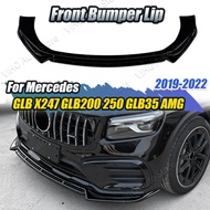For Mercedes Benz GLB Class X247 GLB250 200 GLB35 AMG 2024 2025 Car Front Bumper Lip Splitter Lower 
