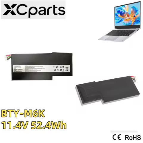 New BTY-M6K Laptop Battery For MSI GF63 Thin 8RC / 8RD / 9SC GF65 GF75 GS63VR GS73 GS73VR MS-17B4 MS