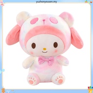 Kreatif tie-dye Kuromi plush toy Melody Cinnamon dog doll hadiah hari jadi kanak-kanak untuk girlfri