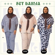 Baju Tidur Pyjamas Set Dahlia Plus Size