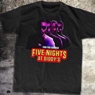 Funny Five Nights At Diddy's House Tee Meme Shirt Novelty Graphic Tee Gift For Gamer Pop Fast Shippi