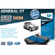 Bendix General CT Disc Brake Pad Front (DB435GCT) - Perodua Kancil 660 850