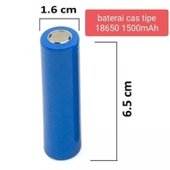 BIG SALE BATERAI 18650 CAS BIRU POLOS 18650 MICROPHONE BATERAI SENTER