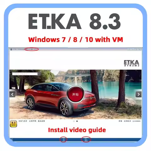 2025 Newest Etka 8 .3 for A-udi for V-W Auto Repair Software Group Vehicles Electronic Parts Catalog