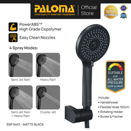 PALOMA SSP 9401 Shower Set Paket Handshower Mandi Hand Shower Head Shower ABS Bathroom Black Hitam