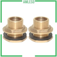 [Amleso] 2 Pieces Water Tank Hose Connector Faucet Tap Fittings Fittings 26.5mm