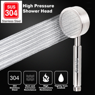 Stainless Steel High Pressure Shower Head Water Booster Shower Head Only Space Aluminium Shower Head