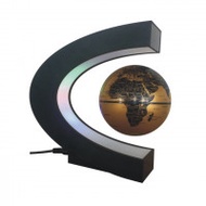 3寸C形自轉磁懸浮地球儀 - 金色