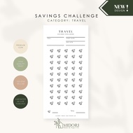 A6/A7 Travel Savings Challenge Laminated Cash Envelope