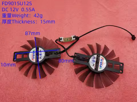 FD9015U12S Cooling fan for EMTEK Palit GeForce GTX 1060 HV White Monster OC card GTX 1060 Super JetS