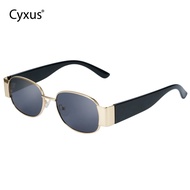 Cyxus Vintage Oval Sunglasses Women Or Men Uv400 Protection Mirrored Women Sunglasses Non-Polarized 