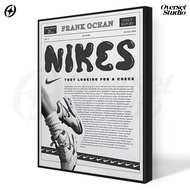 (Poster + Frameblock) Nike Frank Ocean Aesthetic Wall Poster Nike Poster Room Decoration PNK03
