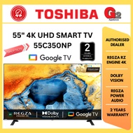 TOSHIBA (AUTHORIZED DEALER) 55" 4K ULTRA HD Google  SMART TV 55C350NP - TOSHIBA WARRANTY MALAYSIA
