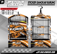 Sticker Decal Sangkar Burung - Stiker Dekal Kandang Ebod Kotak BnR Kosan EBOD JAYA ORIQ JAYA JP.S2 8