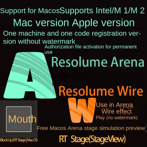 Free update Resolume Arena 7.23.2 for Win10 Win11 M1 M2 M3 M4 M5 Rt stage Visual Simulator for Win o