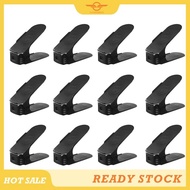 [CloudsMiles] 12-Count Adjustable Shoe Organizer, 4-Level Compact Shoe Rack, Space Saving 50% Design