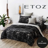 ETOZ 950TC Fitted Bed Sheet Set - Quilt Cover sold Separately -Marble Bedsheet Set- Fits up to 16 in