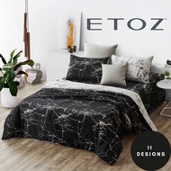 ETOZ 950TC Fitted Bed Sheet Set - Quilt Cover sold Separately -Marble Bedsheet Set- Fits up to 16 inches Mattress