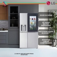 LG Side-by-Side with InstaView & Door-in-Door Fridge in Noble Steel (635L) GCX257CSES