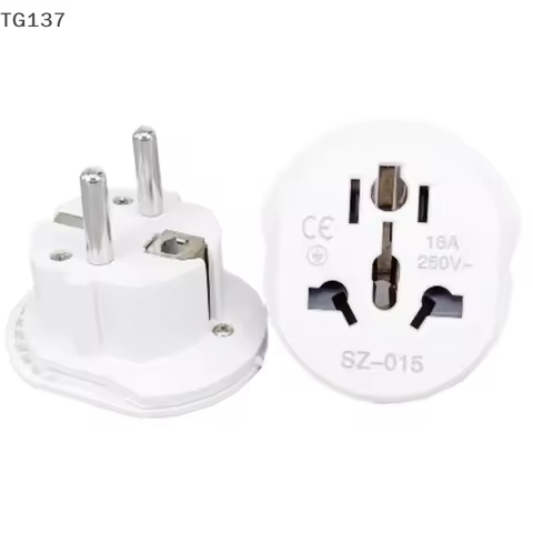 16A Universal EU Travel Adapter Euro Converter UK US AU To EU AC Power Socket Plug Charger Adapter C