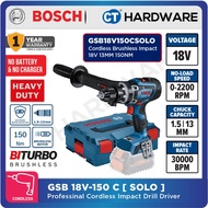 Bosch GSB 18V-150 C Solo Cordless Biturbo Brushless Impact Drill 18V | 13mm | 150Nm [ GSB18V150CSOLO