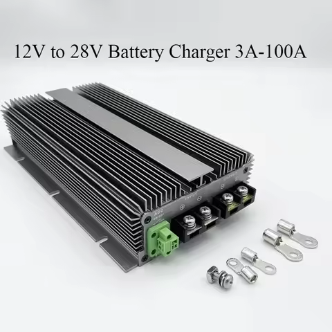 12V to 28V Battery Charger 3A-100A DC DC Step Up Converter For 28V Lead Acid Battery and 29.2V LiFeP