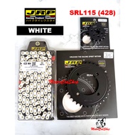 Rantai JRP (WHITE) Sprocket JRP (BLACK 428) Set Yamaha SRL115-Fi JRP Thailand