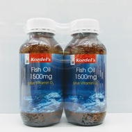 Kordel's Fish Oil 1500mg Plus Vitamin D3 Softgel 120's x2 exp20.07