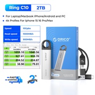 ORICO  Portable SSD USB 3.2 Gen 2 Speed Up To 1000MB/s Max 256G/512G/1TB/2TB Capacity Choice Type-C 