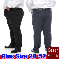 【Seluar Untuk Bekerja】Saiz Besar 50 52 Seluar Slack Lelaki Seluar Perniagaan Stretchtable Cotton Men