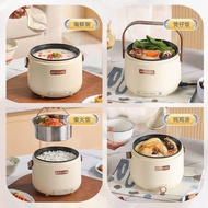 S-T💗Small Mini Rice Cooker1-2Multi-Functional Household Low-Sugar Smart Electric Rice Cooker Dormitory Single-Person Foo