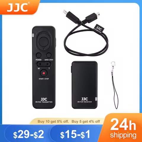 JJC RMT-VP1K RM-VPR1 Wireless Remote Control Controller for Sony ZV1 A7M4 A7RIV A7SIII A6000 A6300 A