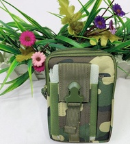 Tas Bahu / Dompet Pinggang Tactical Pria Muat HP Besar Bahan Kain Tebal Ukuran Mini Compact