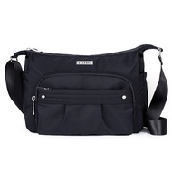 [ELLE Active] Intellectual Elegant Series-Side Backpack/Crossbody Bag-Medium-Black