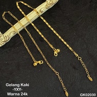 Yaxiya anklet 24k color GK02030