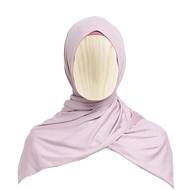 [ Local Ready Stocks ] Premium Jersey Shawl Hijab Scarf Headgear Wanita Muslimah Comfortable Genuine Original - Lavende