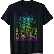 The Goddess Hecate Tarot Card Triple Moon Witch Hekate Wheel T-Shirt