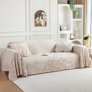 Universal Non-slip Scratch-resistant Sofa Cover Boho Chenille Couch Cover Pet Friendly Sofa Couch Co