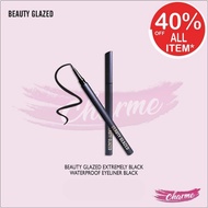(READY & ORI) Beauty Glazed Extremely Black Waterproof Waterproof Black Eyeliner - Black B68 B 68
