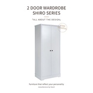 2 Door Wardrobe SHIRO Series Muji Style