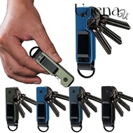 UAENAU Key  Holder, Compact Holds 2-5 Keys Key Organizer,  Metal Minimalist Keys Fob Outdoor