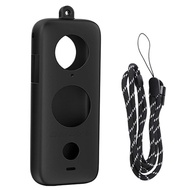 Replacement for Insta360 ONE X2 Camera Silicone Protective Cover Protective Case with Lanyard