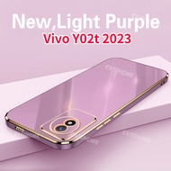 2023 Vivo Y02t 6D Plating Square Casing For Vivo Y02t Y02 Y02A Y 02 T T02Y Vivoy02t 4G 5G 2023 Phone