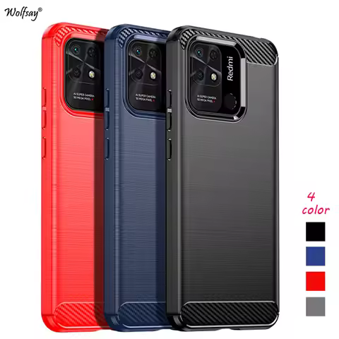 For Xiaomi Redmi 10C Case Cover for Redmi 10C 10 10A 9A 9C 9 9T Case Bumper Soft Silicone Armor Rubb
