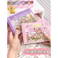 Hand Account Stickers Girl Children's Tool Set Hand Account Book and Paper Stickers Book Hand Accoun