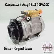 COMPRESSOR KOMPRESSOR DINAMO AC MOBIL ASSY BUS 10PA20 DENSO JAPAN