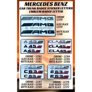 Benz rear logo emblem AMG A45 A45s CLA45 CLA45s C63 C63s E63 E63s W204 W205 W206 W212 W213 W117 W118
