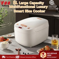 Y·S·S Rice Cooker Non-stick Touch-control 24-hour Delay Timer 10 Preset Programs 5L